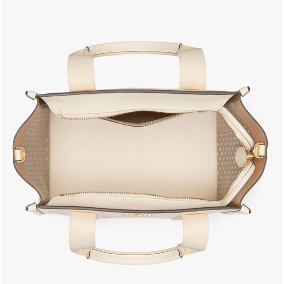 New Kate Spade Kip Perforated Leather Small Tote Meringue - Picture 5 of 5